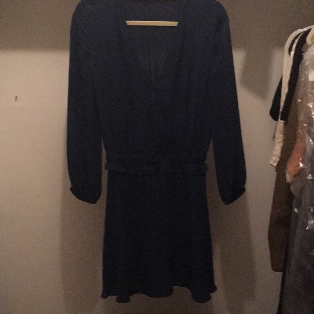 Rebecca Minkoff long sleeve blue dress